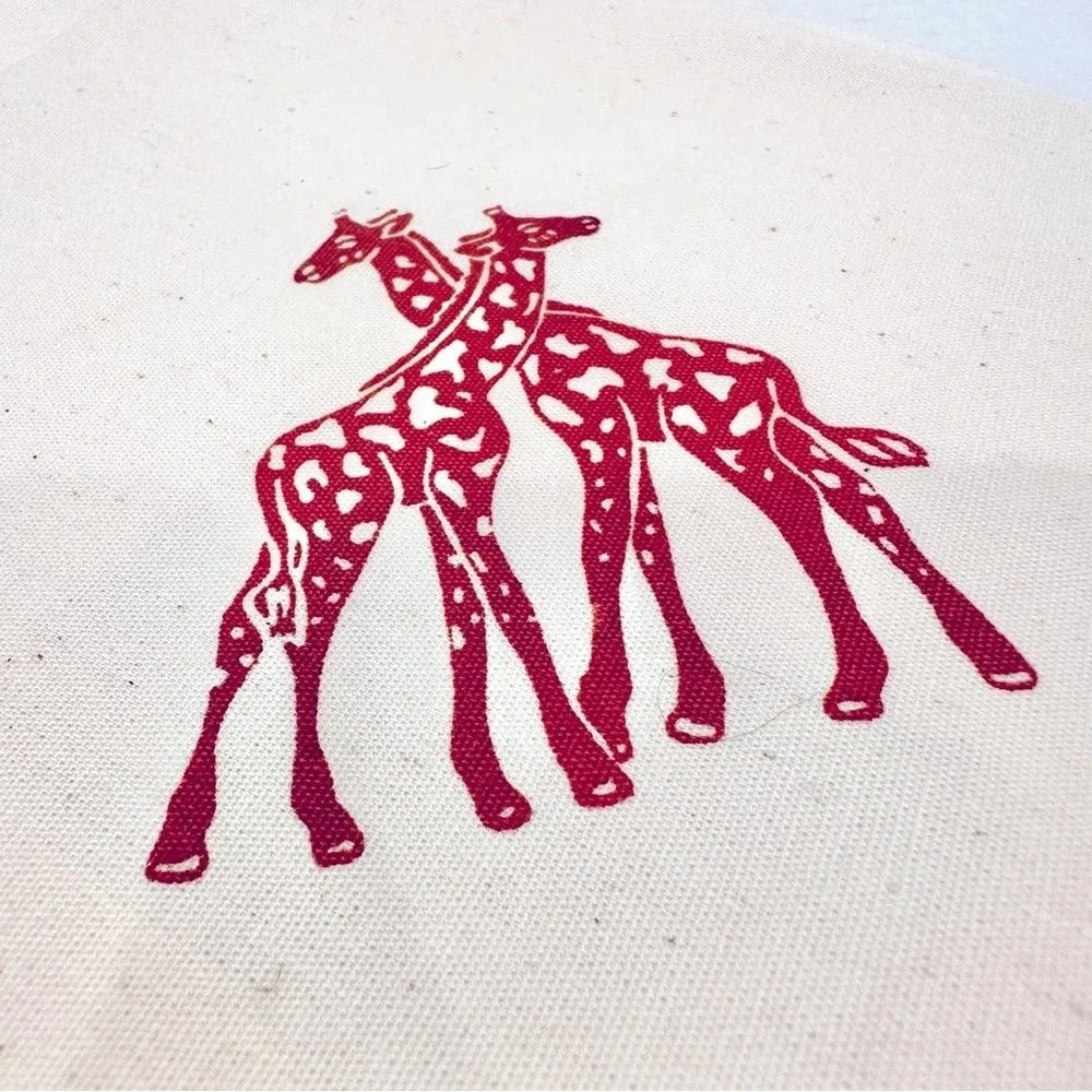 Poly Nation South Africa Giraffe Napkins Set of 8 Canvas Safari‎ Boho Classic